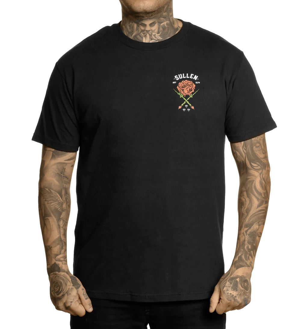 ROSE BADGE BLACK STANDARD TEE
