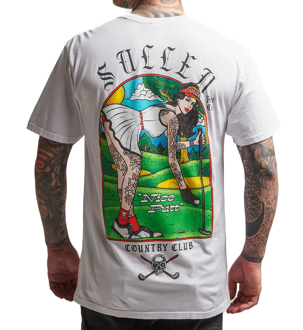NICE PUTT WHITE PREMIUM TEE
