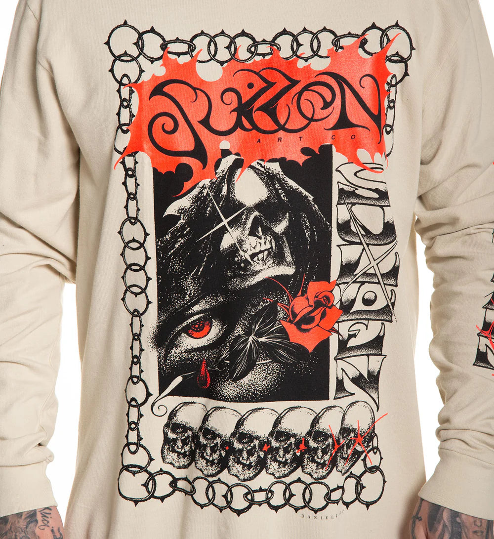 DANIEL RHZZ FRENCH TERRY LONG SLEEVE TEE