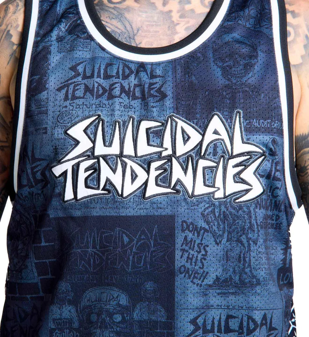 SULLEN X ST POSTED JERSEY GREY