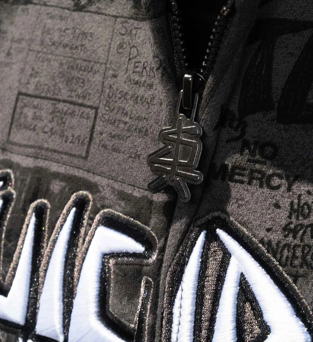 SULLEN X ST POSTED ZIP UP GREY