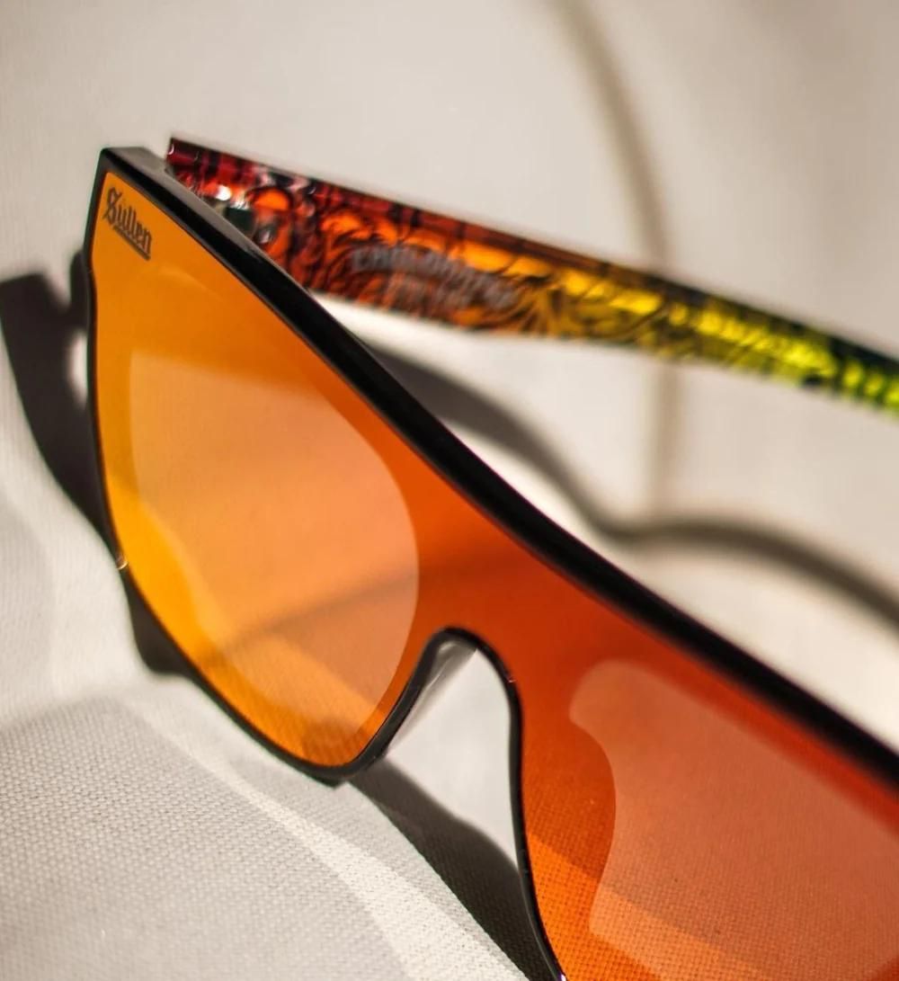 CHOLOHAFLYS GLASSES MATTE BLACK/RED