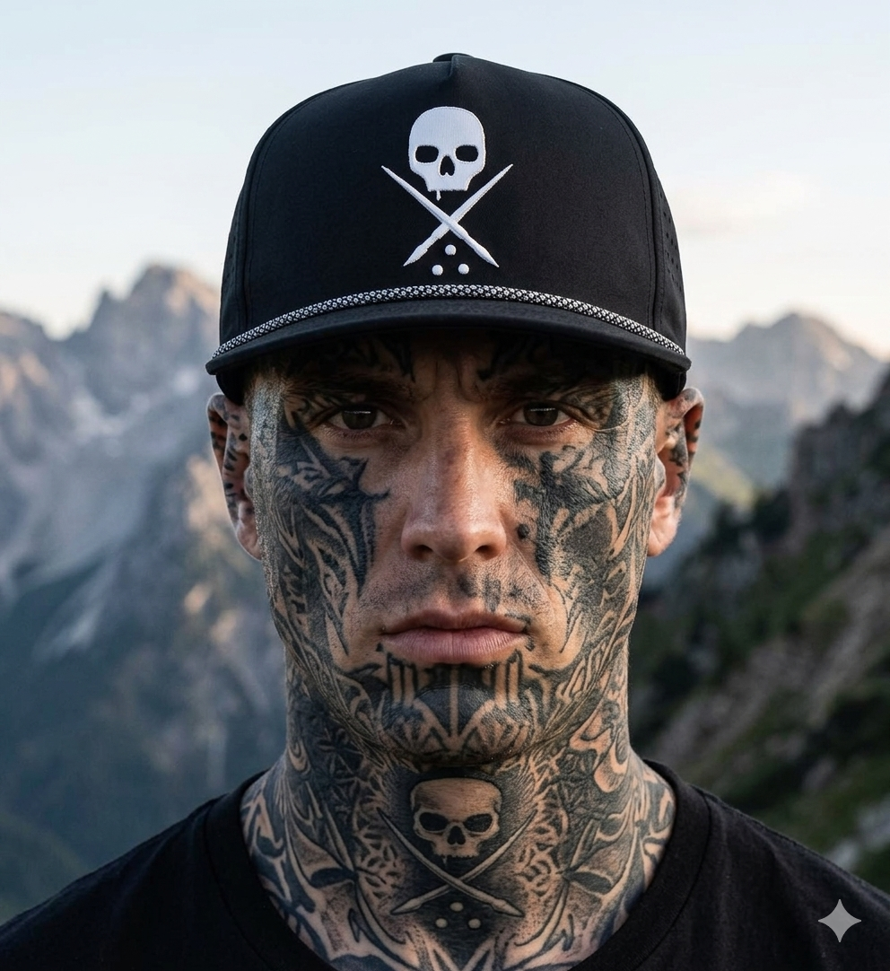 VENT BADGE SNAPBACK BLACK