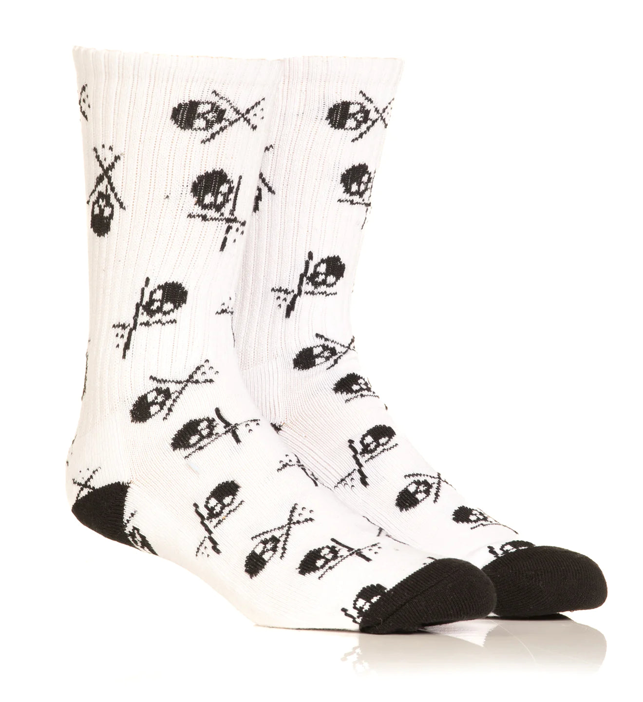 BADGED SOCKS SHORT 7" WHITE