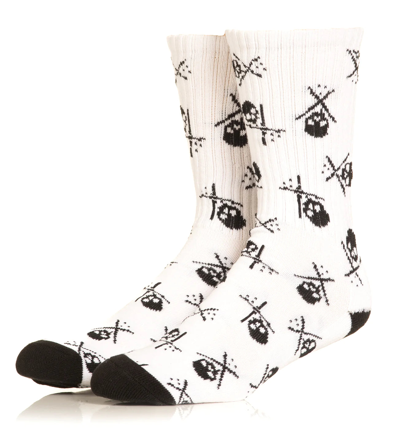 BADGED SOCKS SHORT 7" WHITE