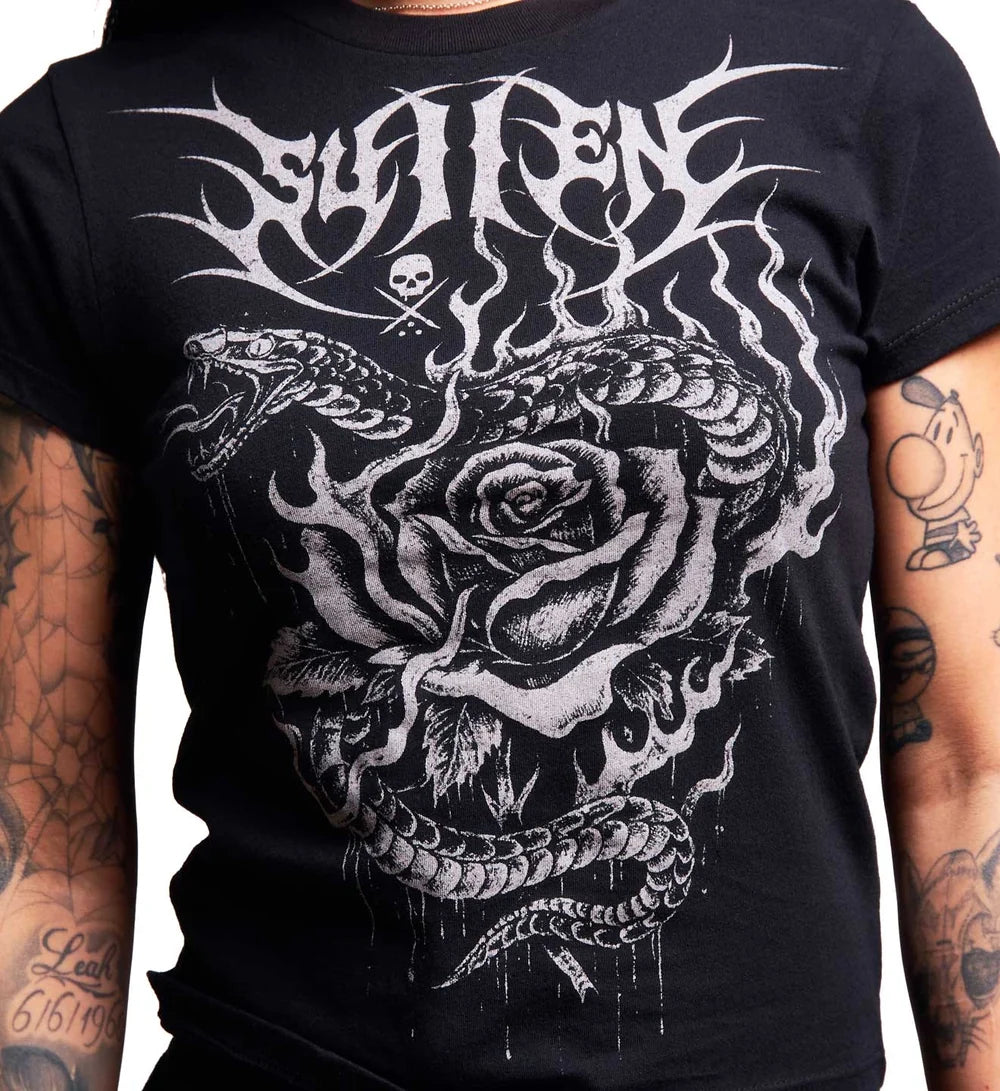 SNAKE ROSE TEE