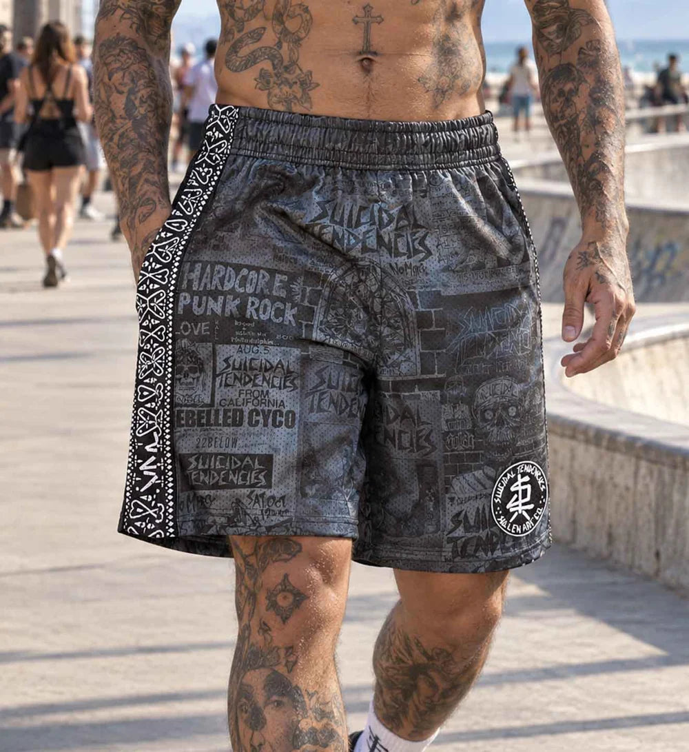 SULLEN X ST POSTED SHORTS GREY