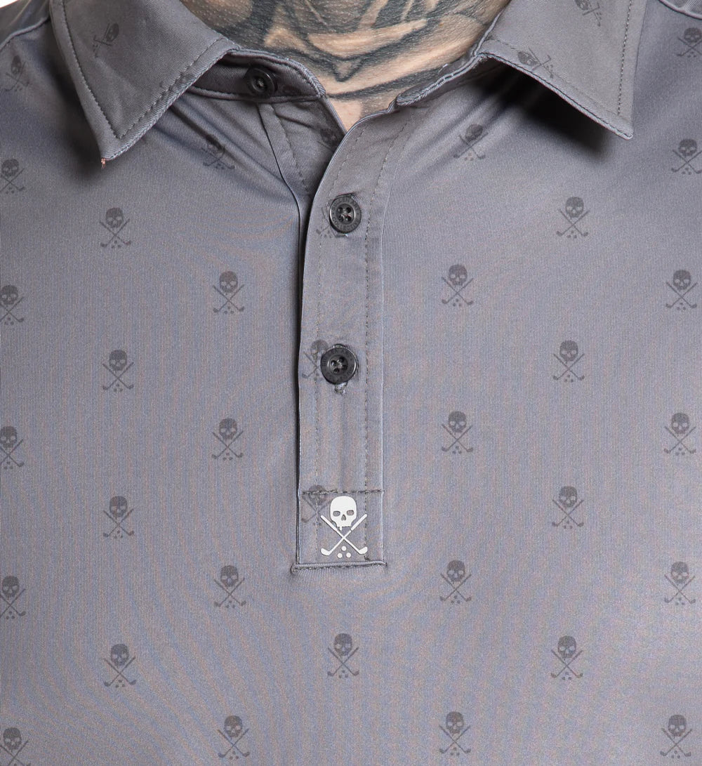 GOLF BADGE POLO GREY