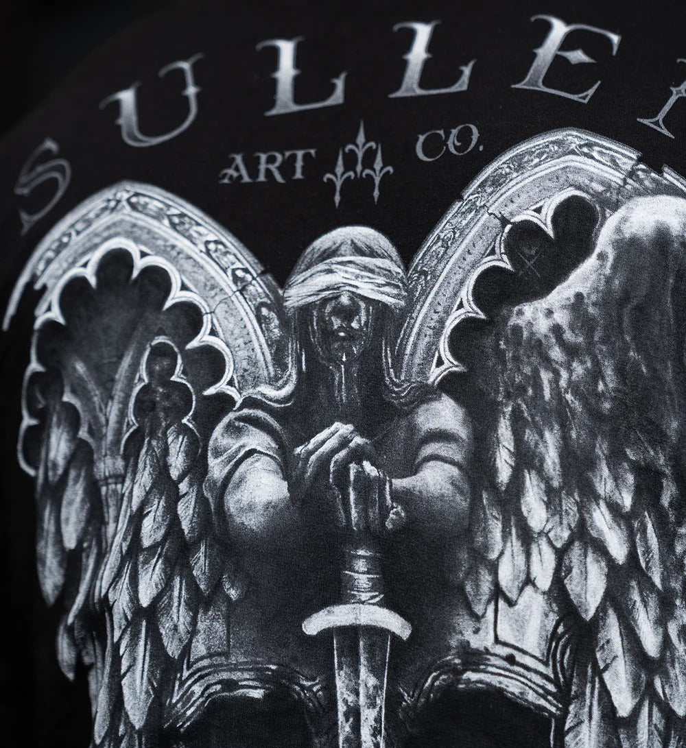 WINGED JUSTICE FRENCH TERRY LONG SLEEVE TEE