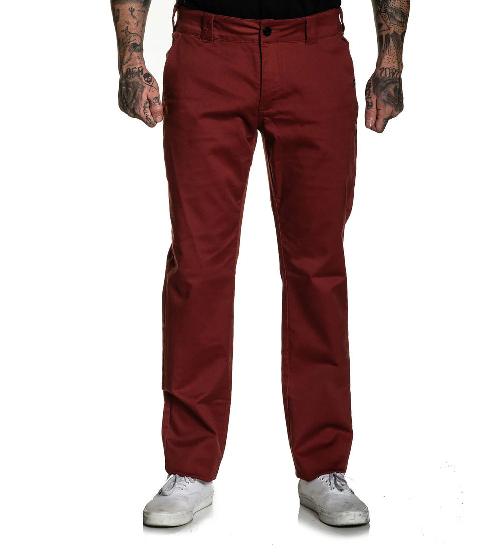 925 CHINO PANT CHERRY MAHOGANY