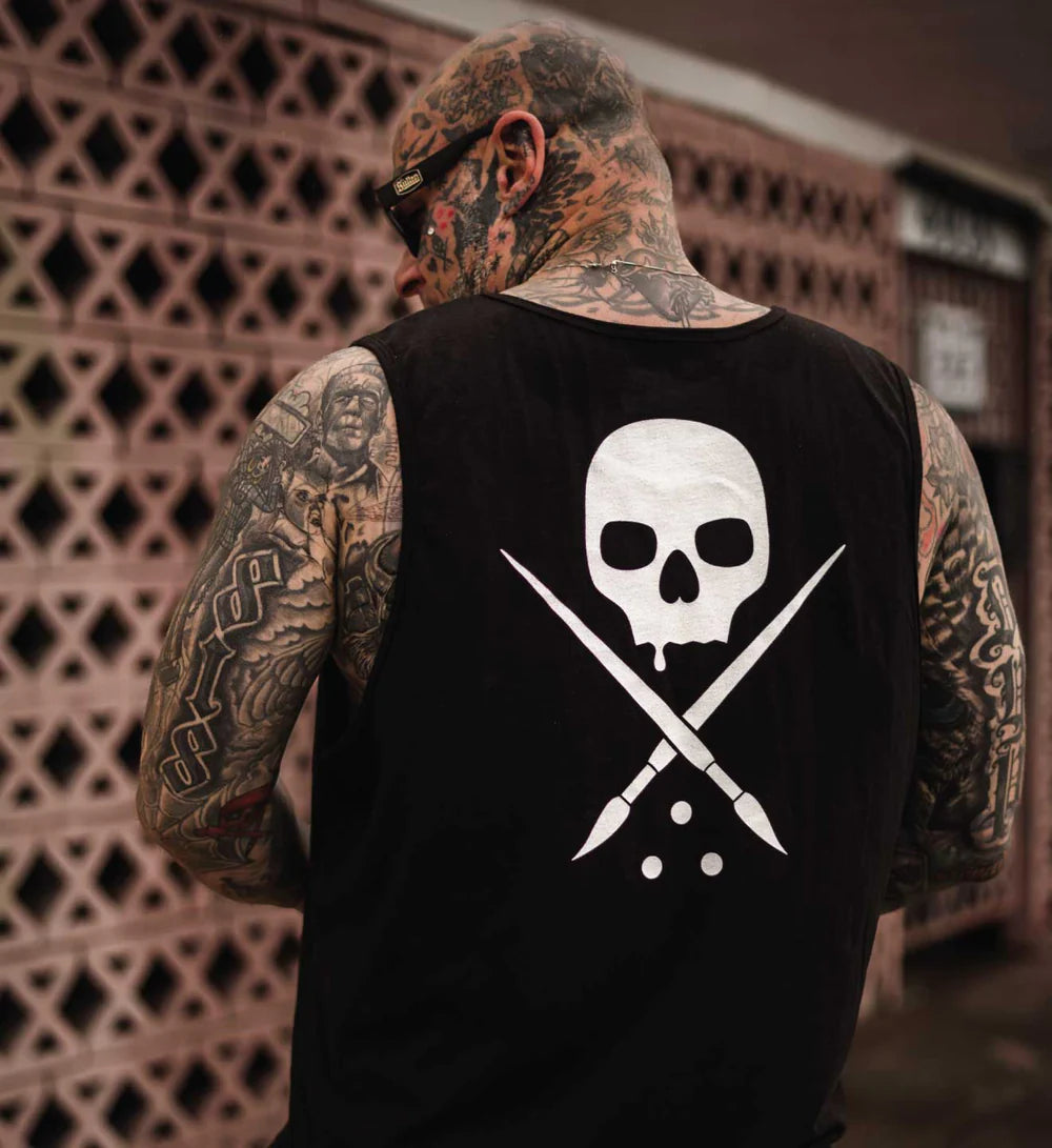 BADGE TANK BLACK