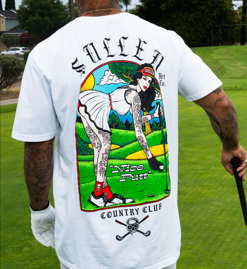 NICE PUTT WHITE PREMIUM TEE
