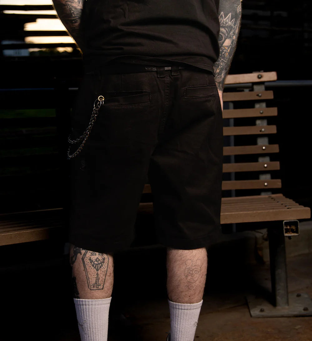 CHOP SHOP WALKSHORTS BLACK