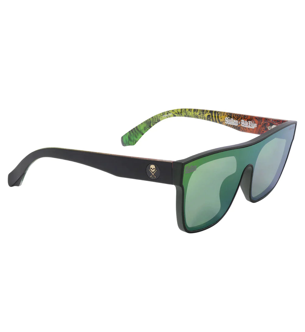 CHOLOHAFLYS GLASSES MATTE BLACK/GREEN