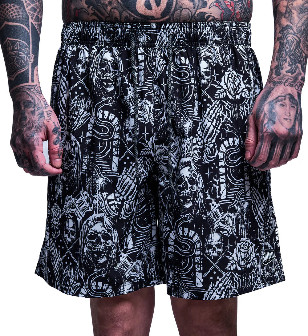 CREEPING DEATH EWAIST BOARDSHT BLACK