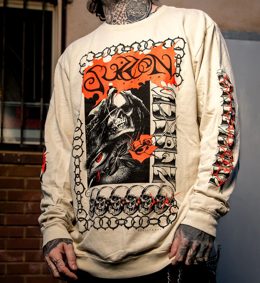 DANIEL RHZZ FRENCH TERRY LONG SLEEVE TEE