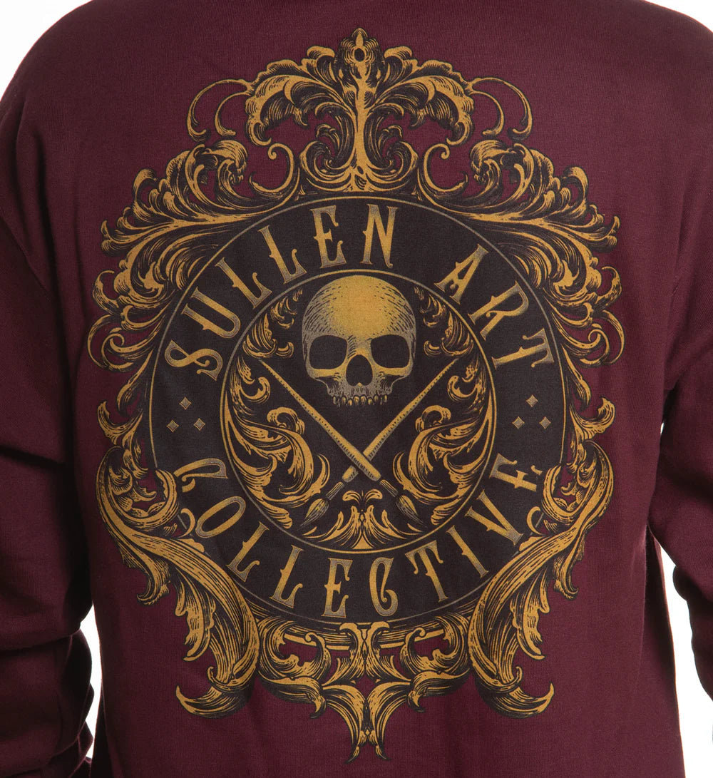 FILIGREE BADGE ZIP HOOD