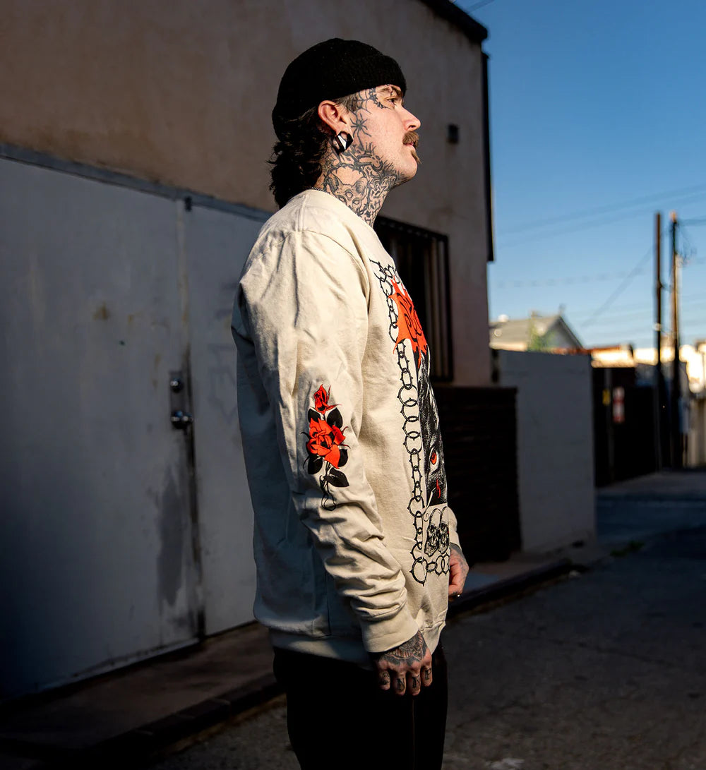 DANIEL RHZZ FRENCH TERRY LONG SLEEVE TEE