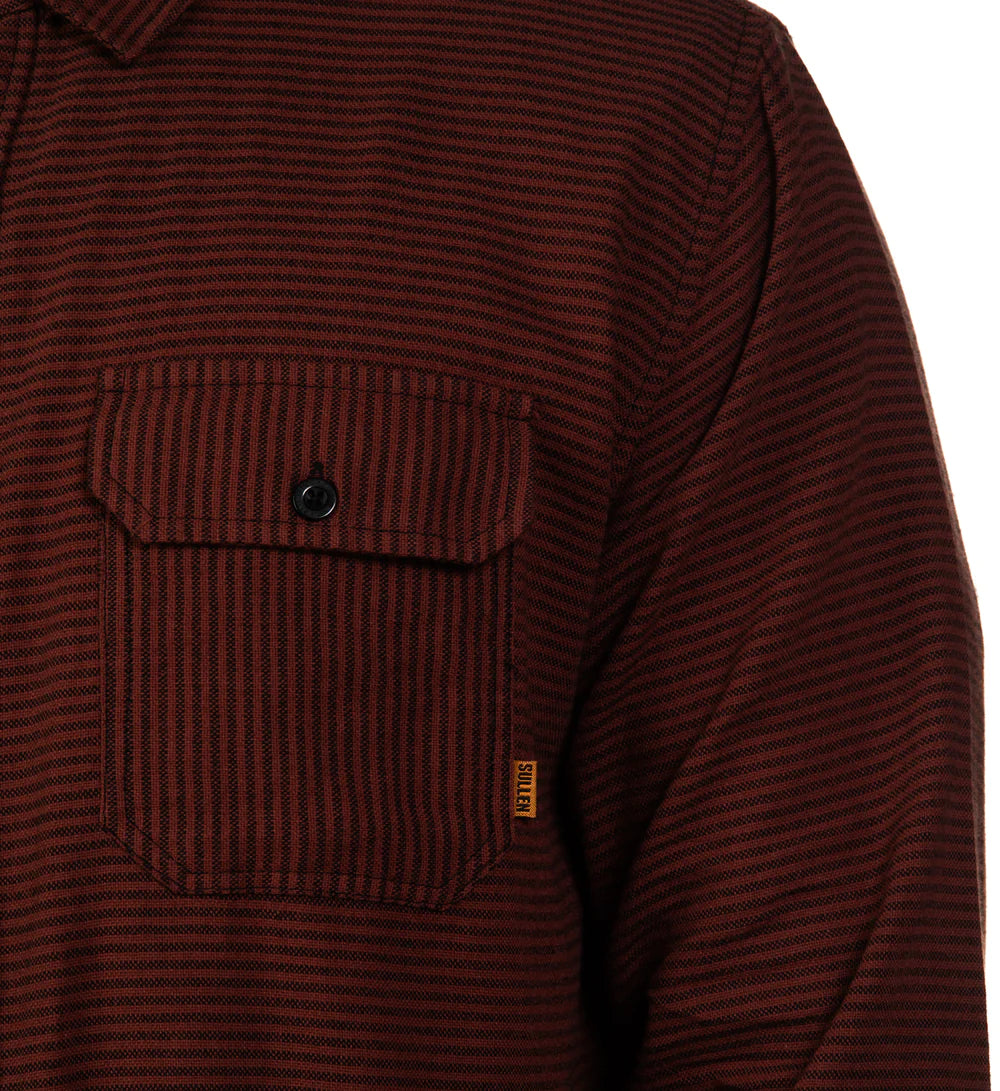 STRIPER FLANNEL RUST/BLACK