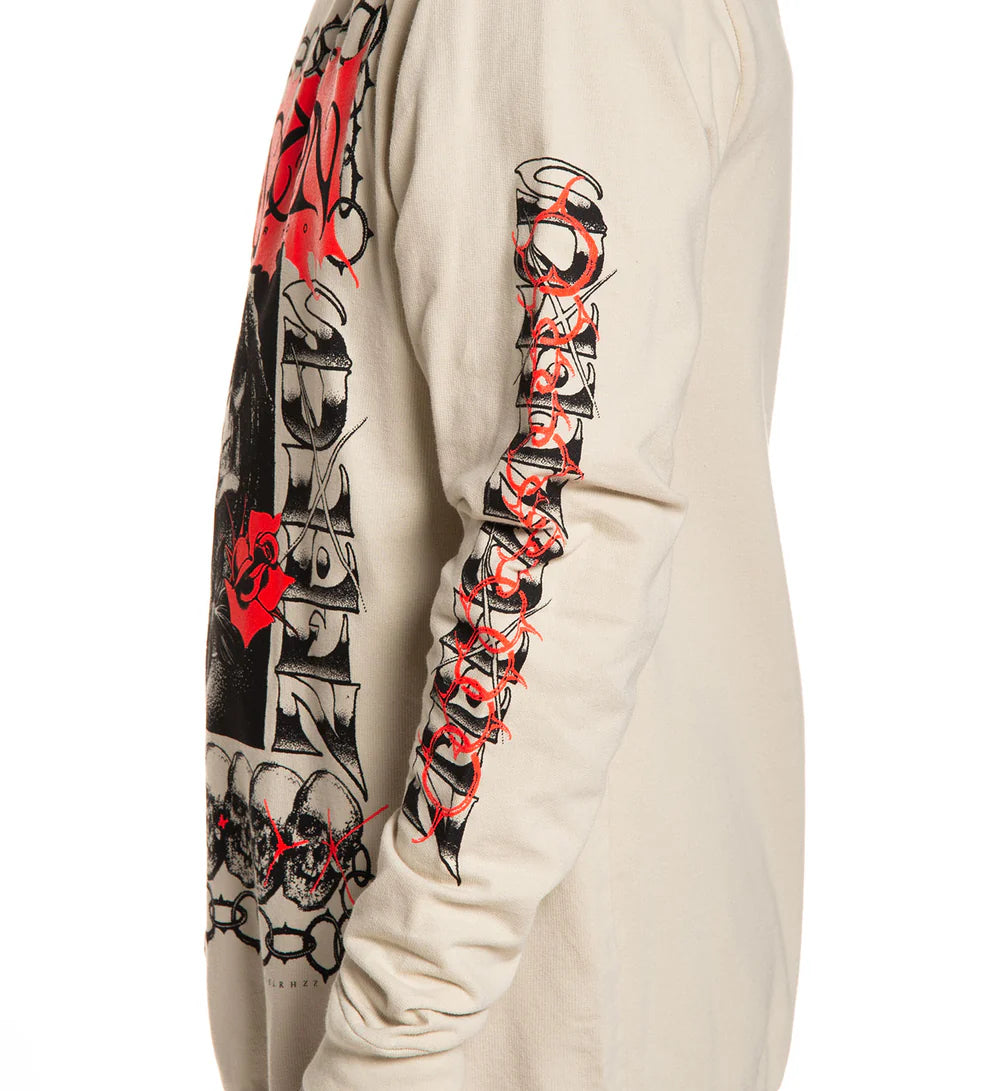 DANIEL RHZZ FRENCH TERRY LONG SLEEVE TEE