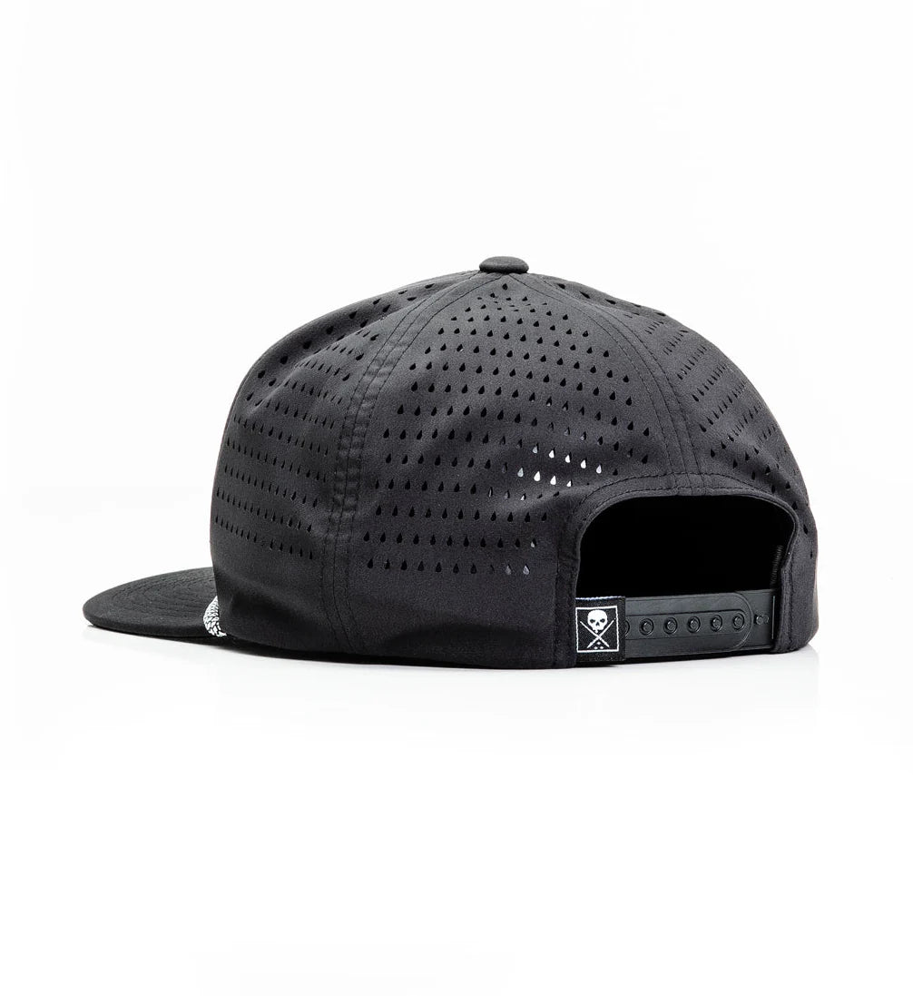 VENT BADGE SNAPBACK BLACK