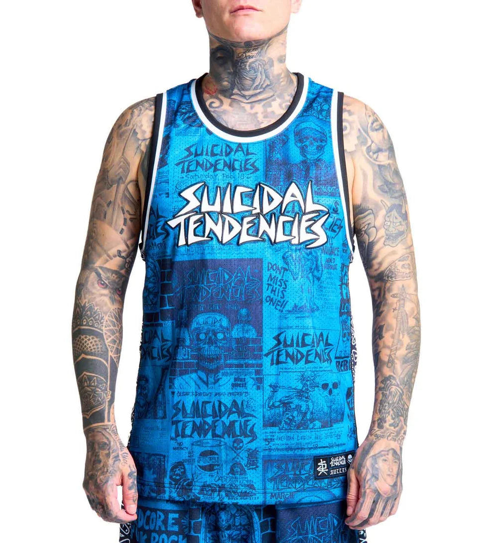 SULLEN X ST POSTED JERSEY BLUE