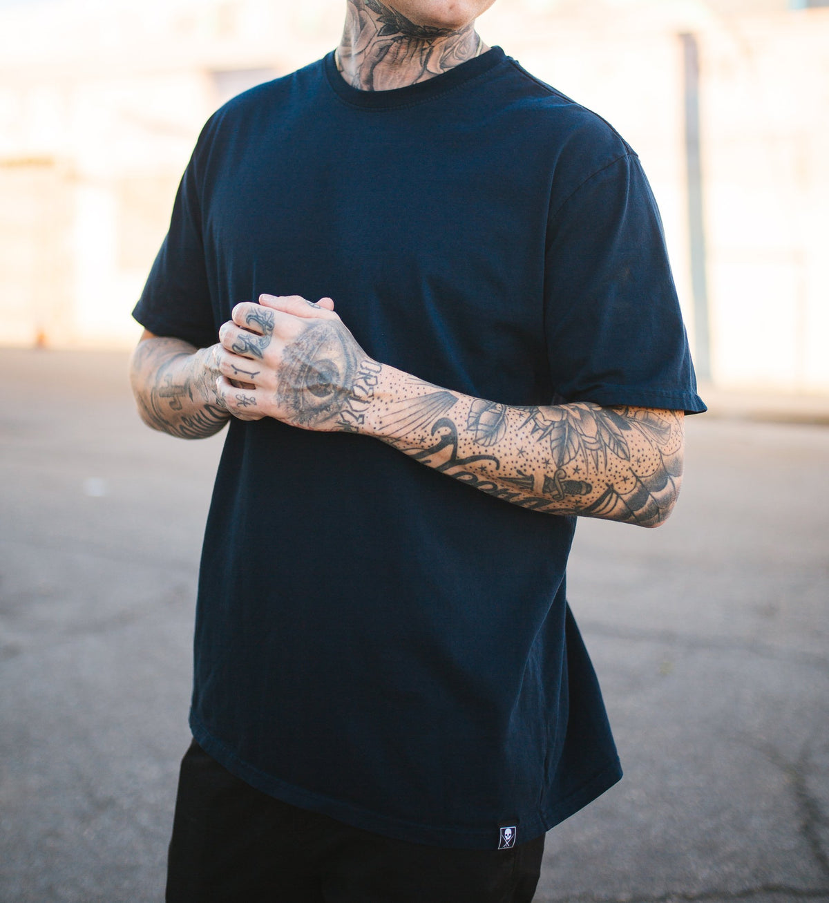 THE SOLIDS PREMIUM TEE OBSIDIAN