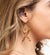 SOLID BADGE EARRINGS - GOLD