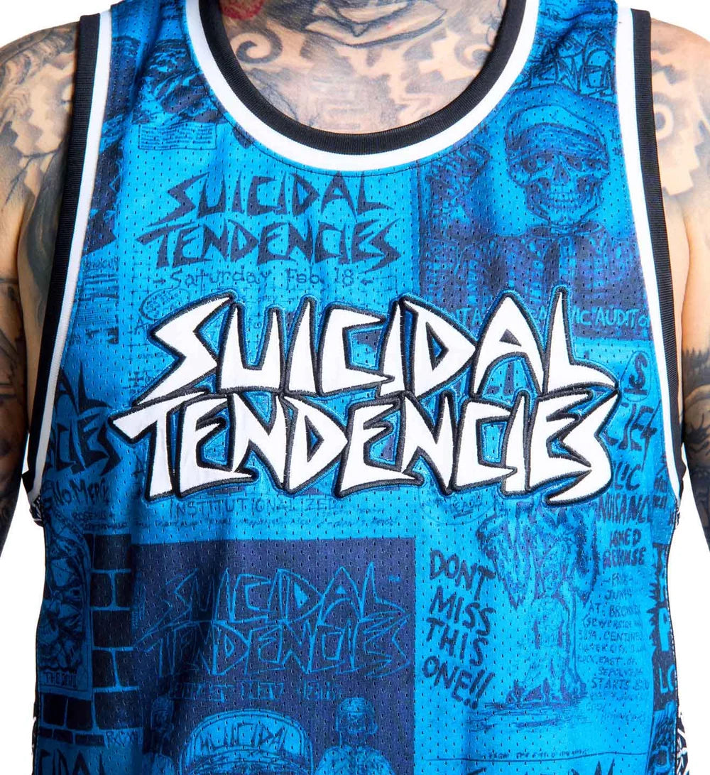 SULLEN X ST POSTED JERSEY BLUE