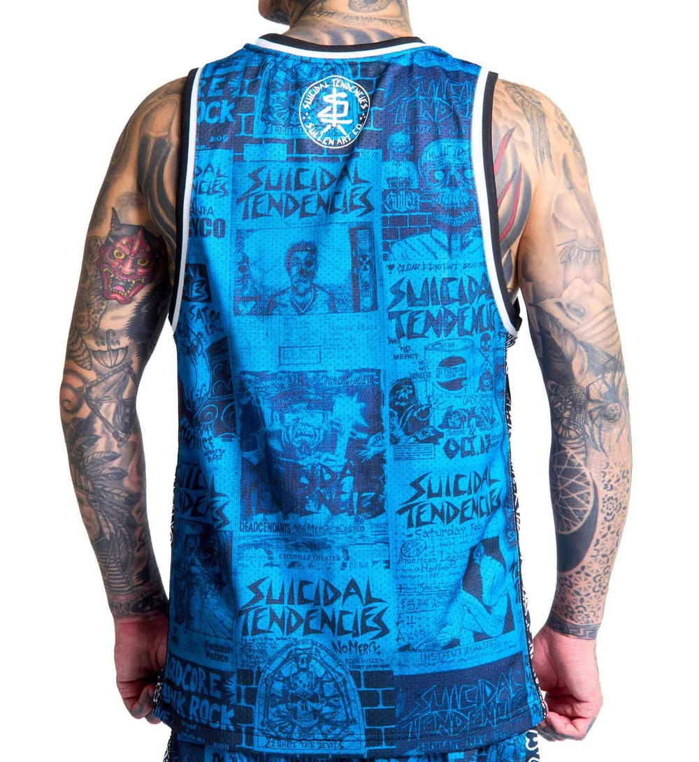 SULLEN X ST POSTED JERSEY BLUE