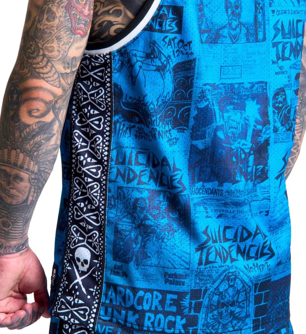 SULLEN X ST POSTED JERSEY BLUE