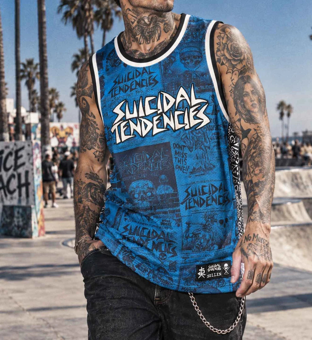 SULLEN X ST POSTED JERSEY BLUE
