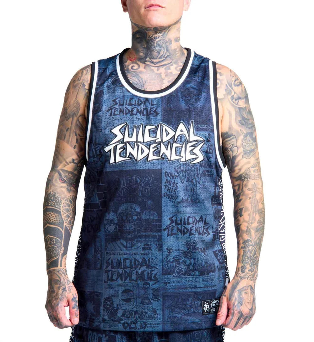 SULLEN X ST POSTED JERSEY GREY