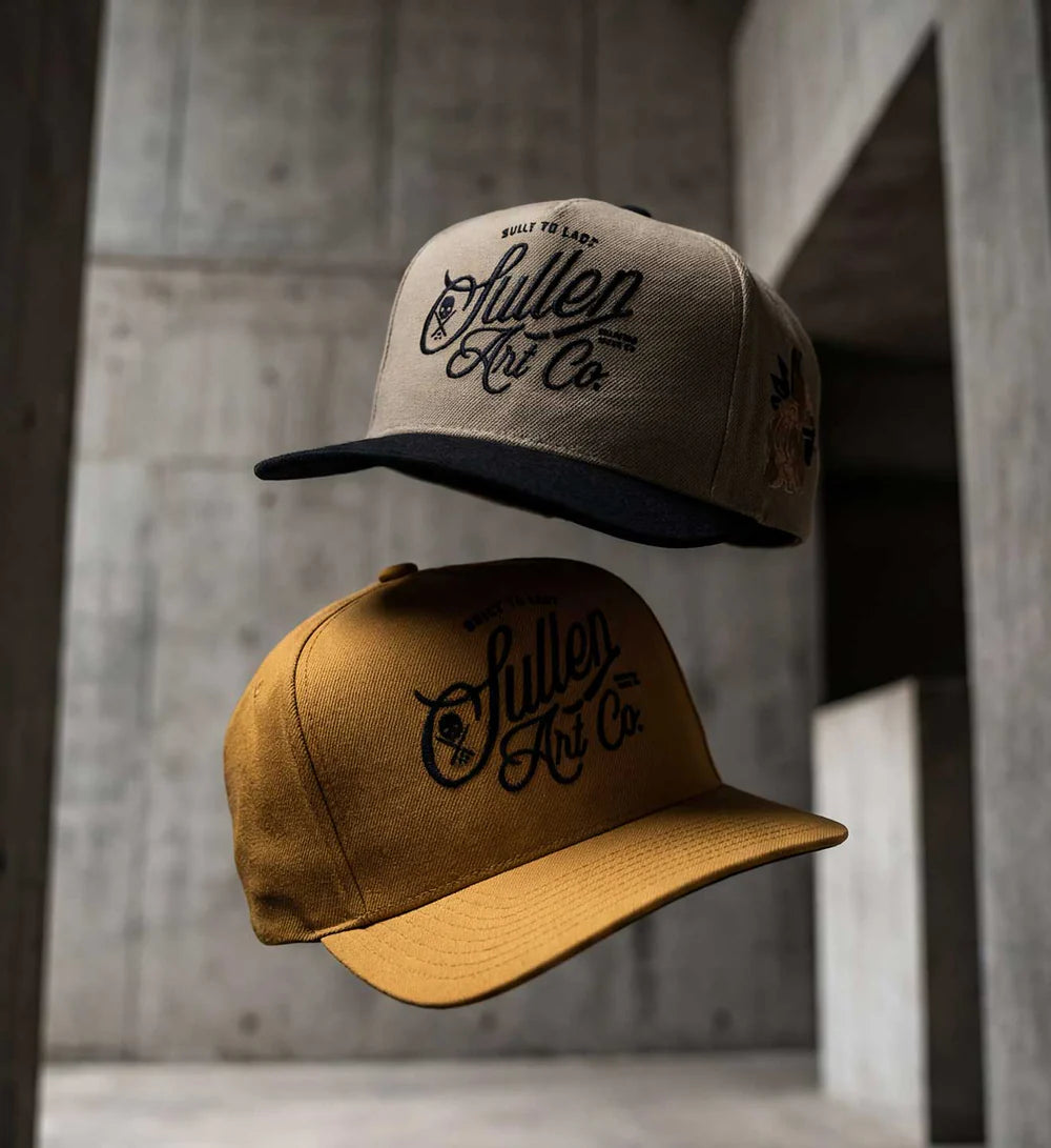 STACK SCRIPT SNAPBACK DARK KHAKI
