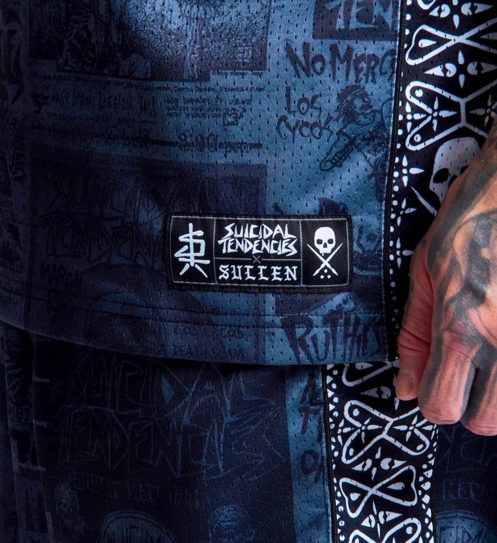 SULLEN X ST POSTED JERSEY GREY