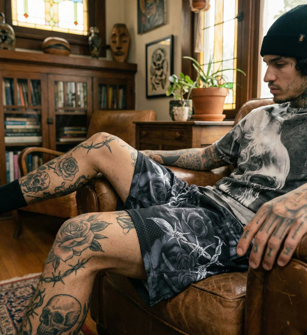 THE DARKNESS MESH SHORTS