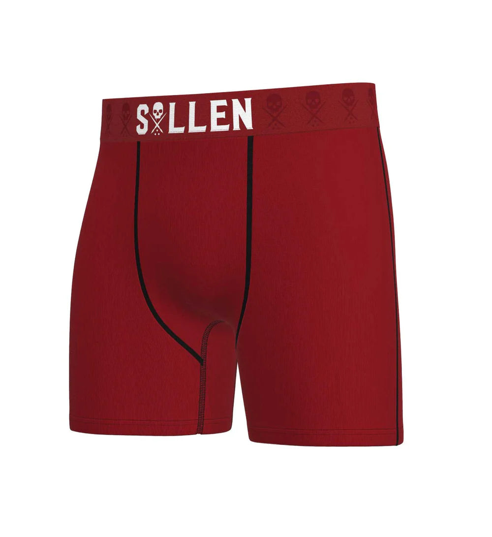 SOLID LUXE BOXERS - DARK RED