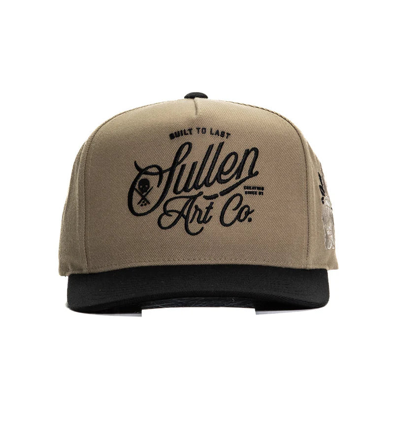 STACK SCRIPT SNAPBACK DARK KHAKI
