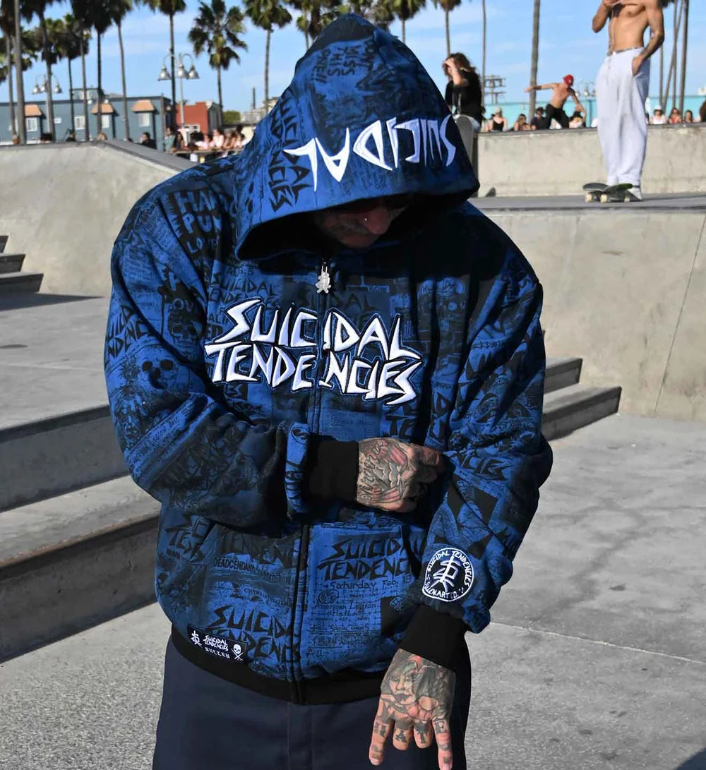 SULLEN X ST POSTED ZIP UP BLUE