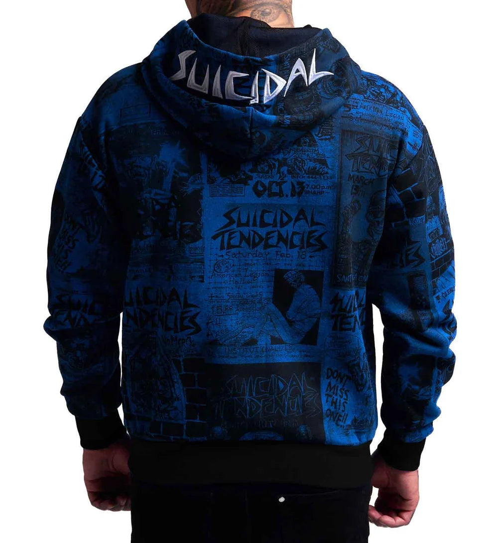 SULLEN X ST POSTED ZIP UP BLUE
