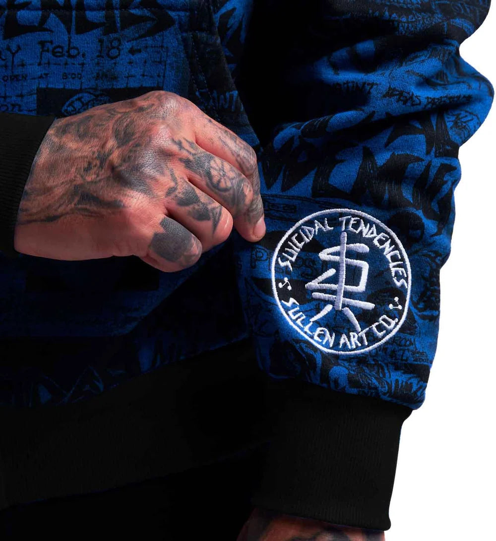 SULLEN X ST POSTED ZIP UP BLUE