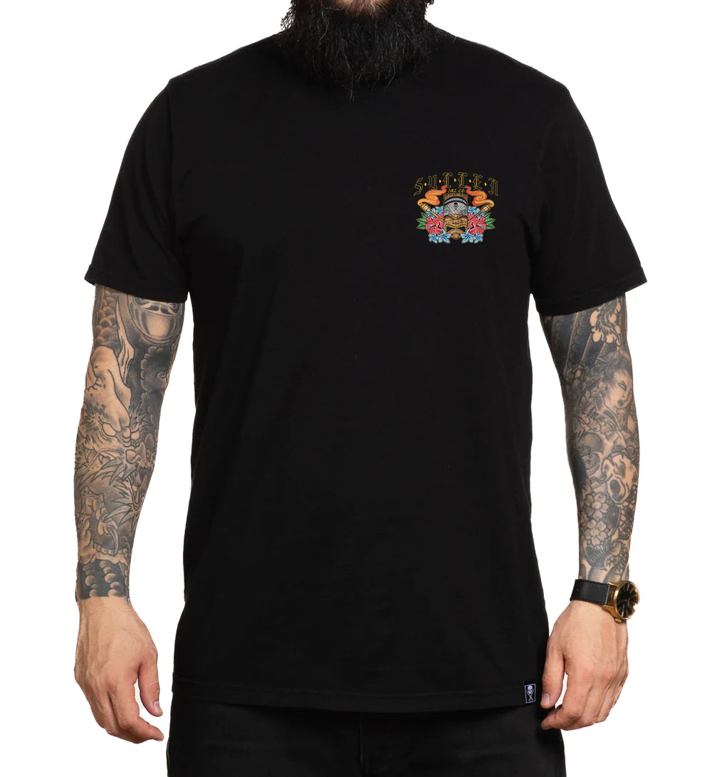 TIKI CHOLO JET BLACK PREMIUM TEE