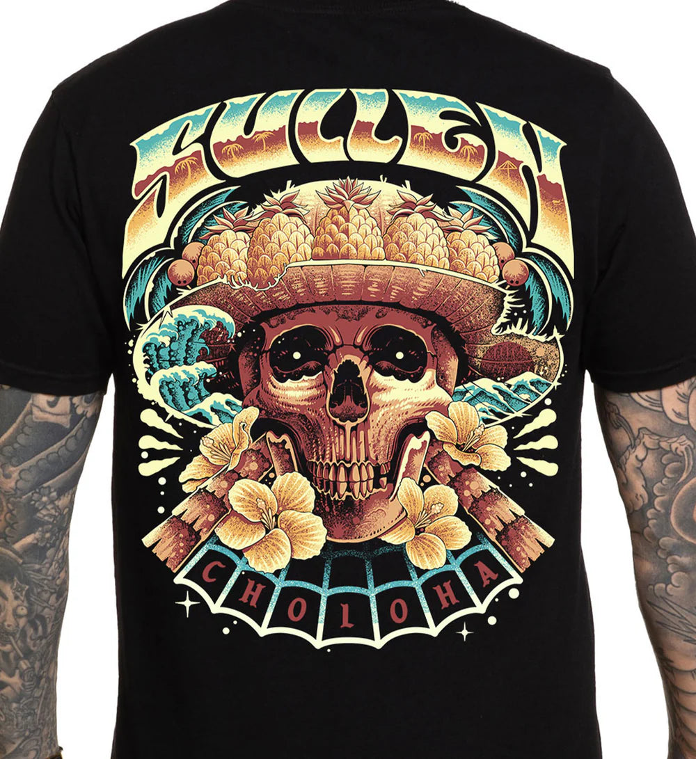 SKULLOHA JET BLACK PREMIUM TEE