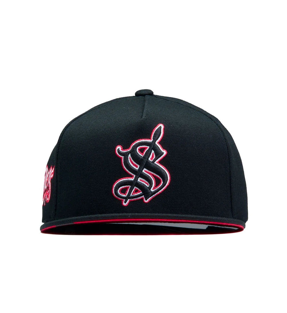 MAJORS SNAPBACK BLACK/RED