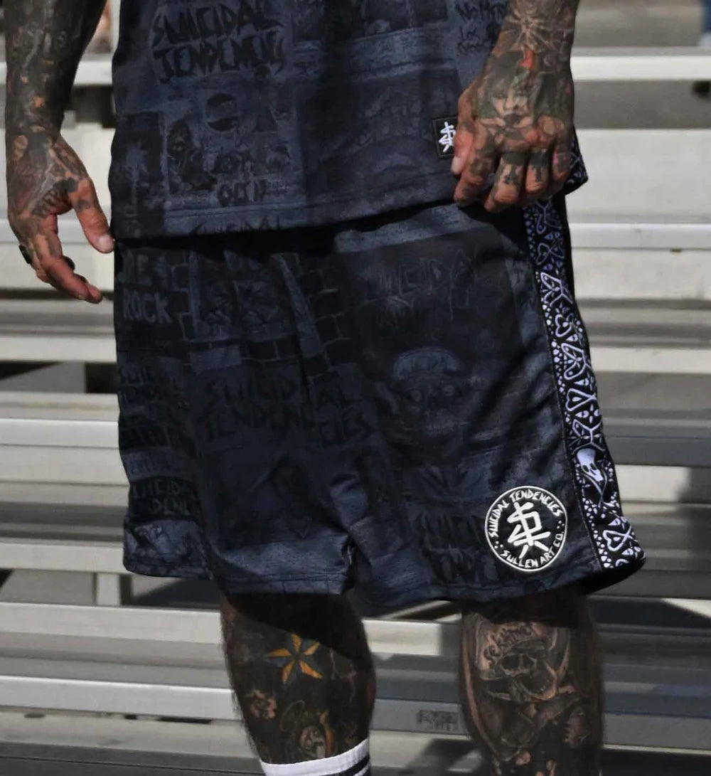 SULLEN X ST POSTED SHORTS GREY