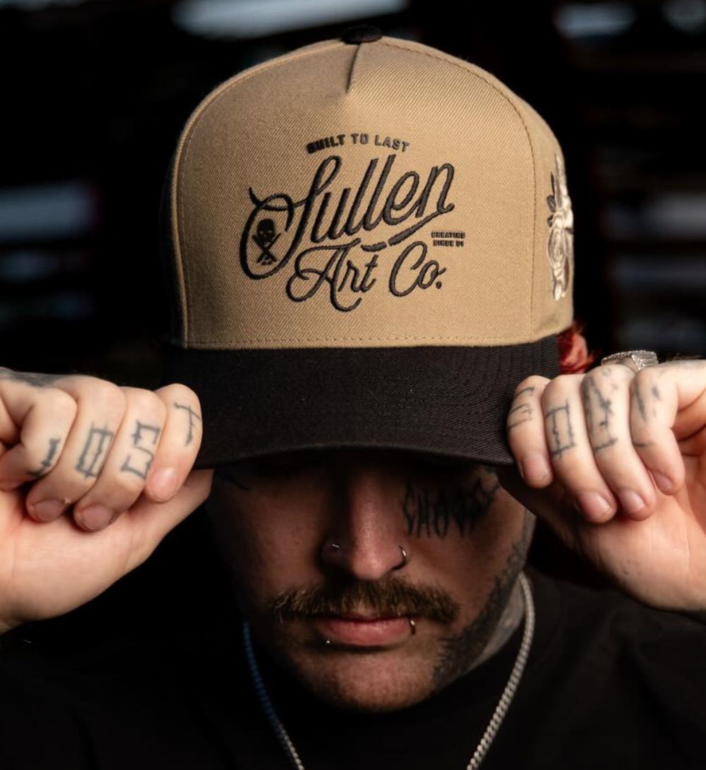 STACK SCRIPT SNAPBACK DARK KHAKI