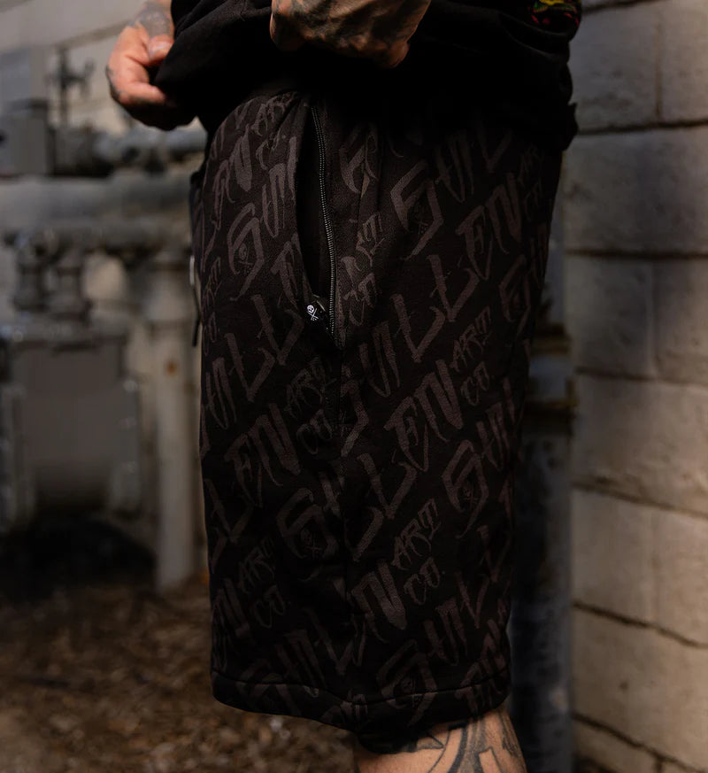 SLEEP REAPERS KNIT SHORT BLACK