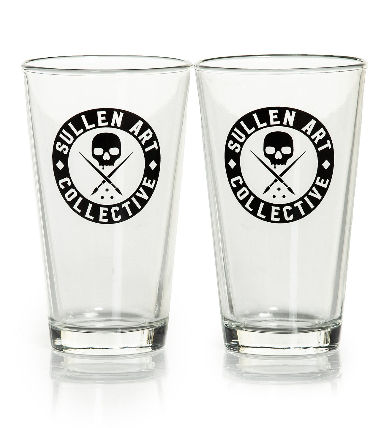 BADGE BEER GLASS SET OF 2