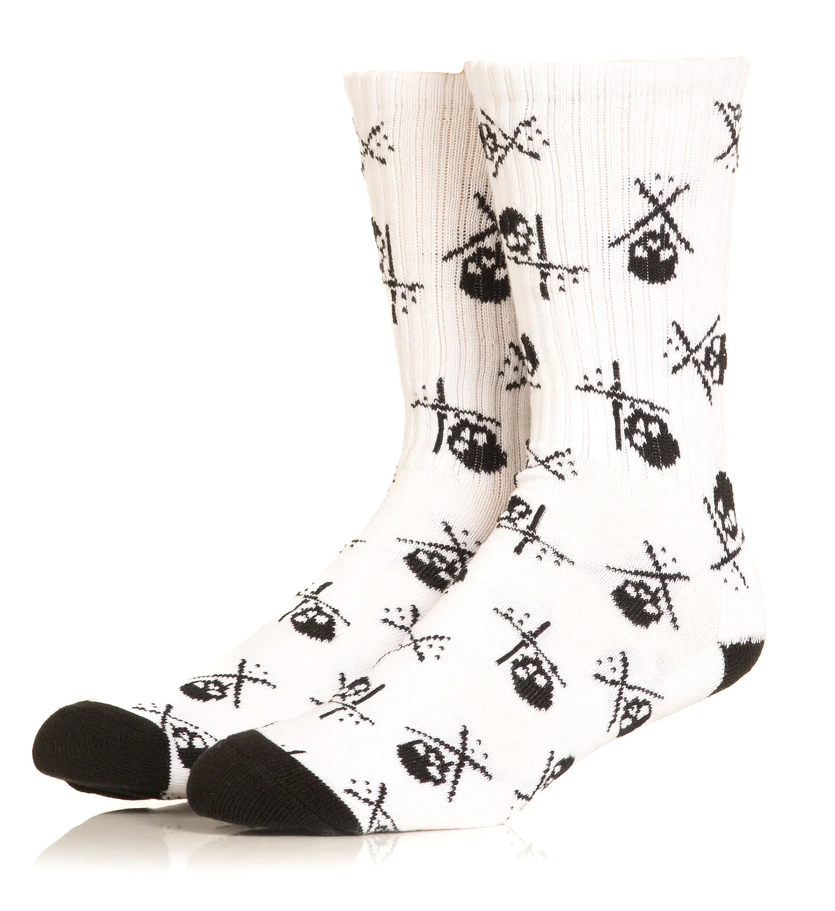 BADGED SOCKS SHORT 7" WHITE